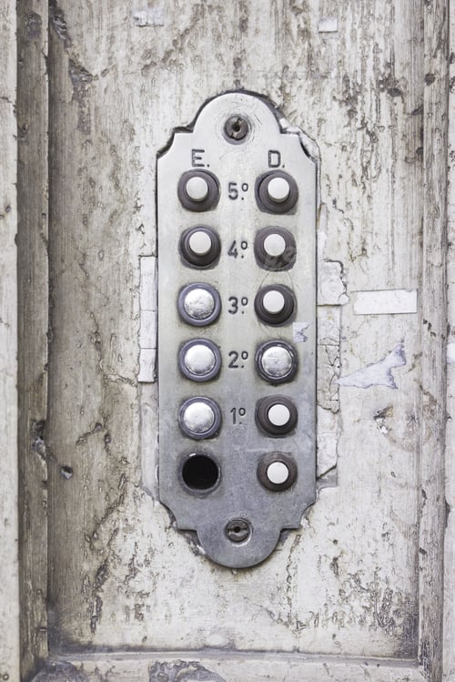 Preview: Plated Antique Intercom And Dirty Construction