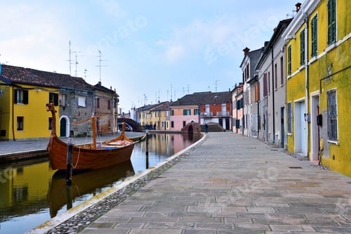 Preview: Small Italian Town Comacchio Also Known As "The Little Venice", Emilia Romagna Region, Province Of