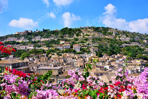 Preview: Panorama Of Modica Sicily Italy