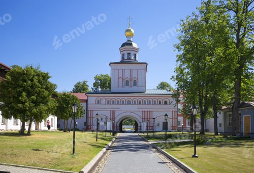 Preview: Gate Church In The Name Of Archangel Michael. Iversky Monastery. Valdai, Russia