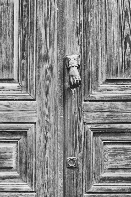 Preview: Knob Handmade Wooden Old Wooden Door, Construction