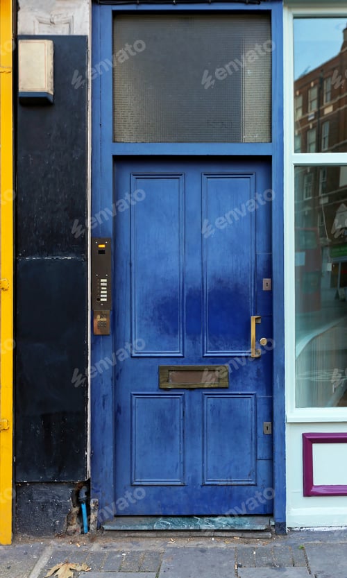 Preview: Frequently Used Blue Door House Entrance
