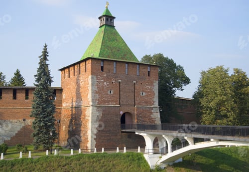 Preview: View Of The Nikolskaya Tower Of Nizhny Novgorod Kremlin August Day