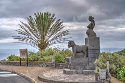 Preview: La Palma Island, Vegetation And Volcanic Landscape, Hdr Image