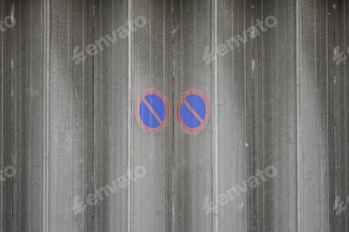 Preview: Trespassing Signs On Metal Wall, Transportation