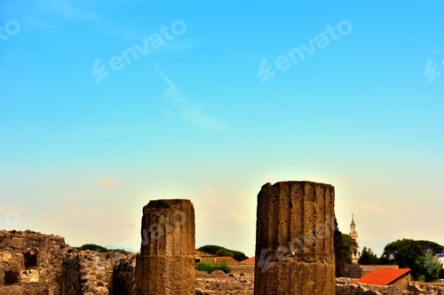 Preview: Ruins Of Ancient Roman City Of Pompeii Italy, Was Destroyed And Buried With Ash After Vesuvius
