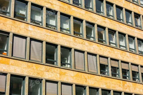 Preview: Industrial Facade With Yellow Lines