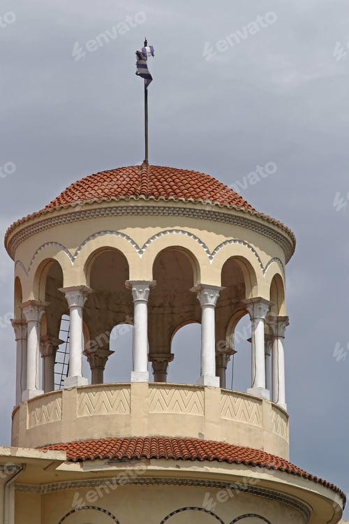 Preview: Classic Round Building Structure In Thessaloniki Greece