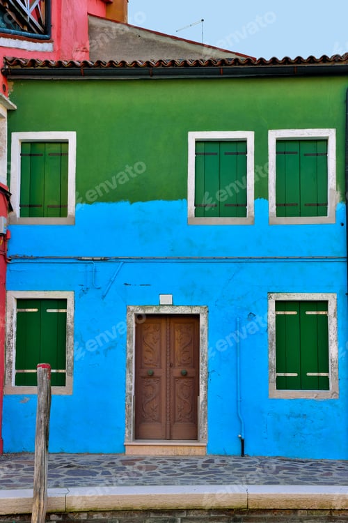Preview: Colorful Houses In Burano, Venice, Italy
