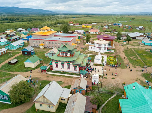 Preview: Ivolginsky Datsan. Buddhist Temple Located In Buryatia, Russia. Was Opened In 1945 As The Buddhist