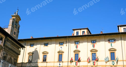 Preview: Historic Building Districts Crests Arezzo In Tuscany - Italy