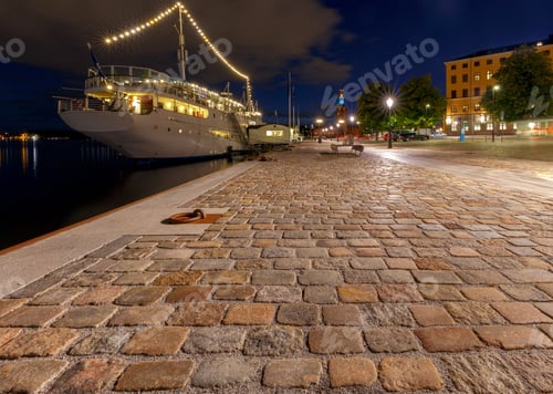 Preview: Stockholm. City Embankment At Sunset.