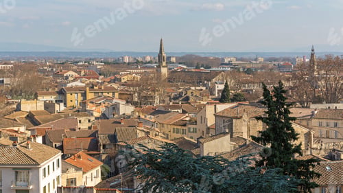Preview: Winter Day Cityscape Of Avignon Provence France