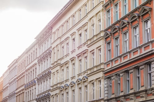 Preview: Real Estate Picture Of Some Residential Houses In The Heart Of Berlin