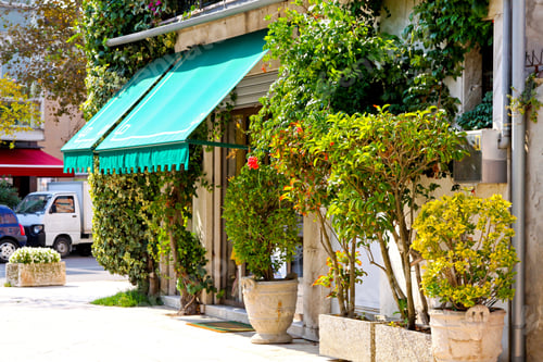 Preview: Front Window Of Beautiful Seaside Street Shop