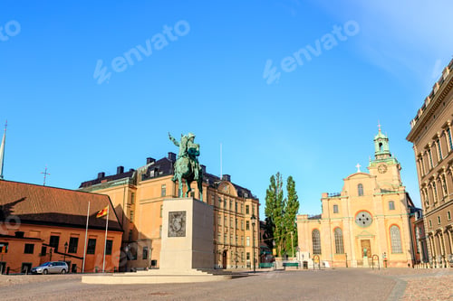 Preview: Stockholm, Sweden. Monument To King Charles Xiv Johan. Opened In 1854