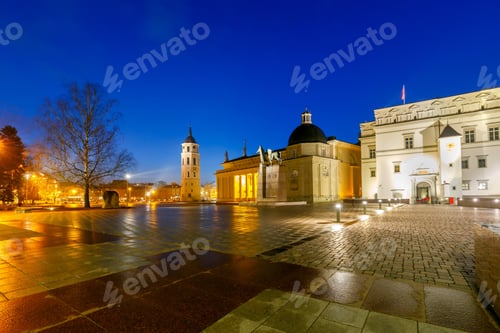 Preview: Vilnius. Cathedral Of St. Stanislaus In The Central Square.