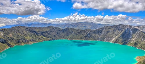 Preview: Quilotoa Crater Lake, Ecuador, Hdr Image