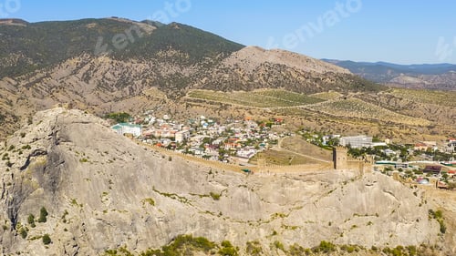 Preview: Sudak, Crimea. Genoese Fortress In Sudak. Medieval Fortress With An Area Of Over 30 Hectares. On