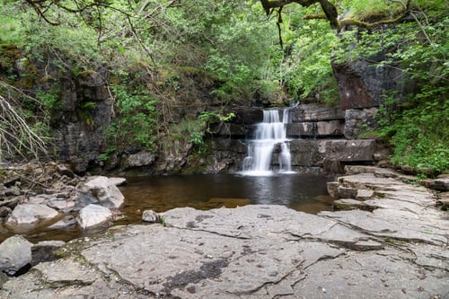 Preview: Summerhill Force At Bowlees In County Durham. Uk