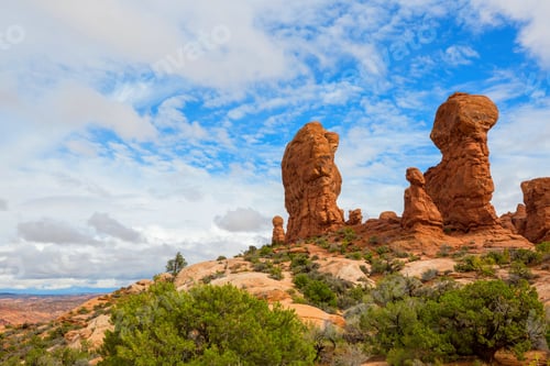 Preview: Sandstone Formations In Utah, Usa. Beautiful Unusual Landscapes.