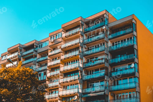 Preview: Historical Plattenbau Houses In East Europe Style
