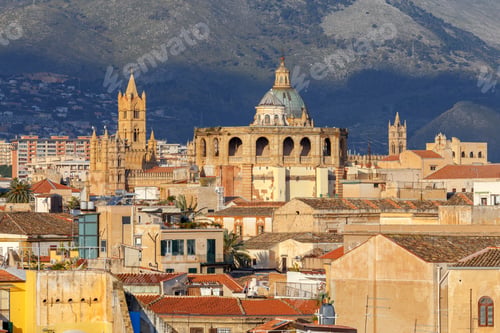 Preview: Palermo. Aerial View Of The City.