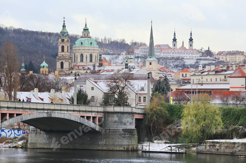 Preview: Snowy Prague St. Nicholas' Cathedral, Czech Republic