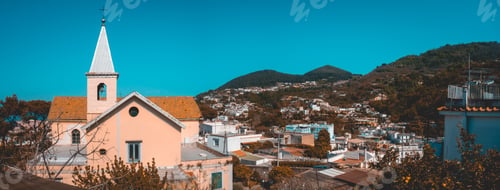 Preview: Panoramic Picture Of Church Building In A Village