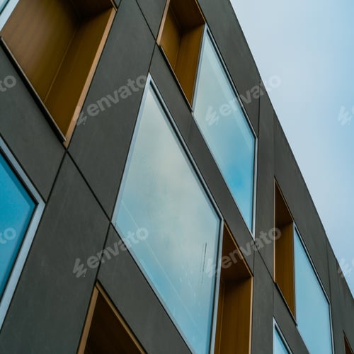 Preview: Modern Apartment House Front For Real Estate