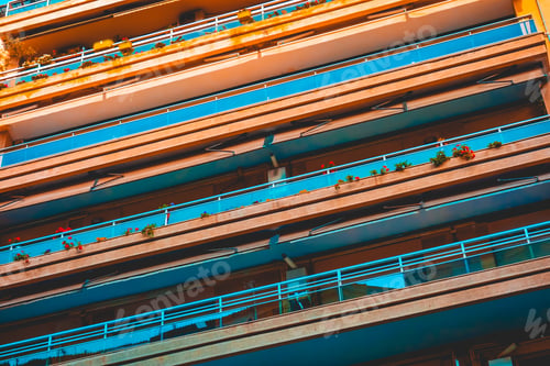 Preview: Detailed View Of Long Balcony In Lines