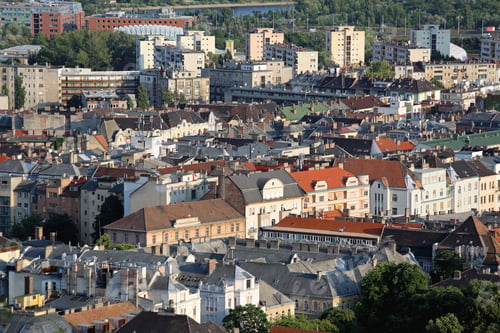 Preview: Budapest South View Sunny Afternoon Cityscape From Citadella