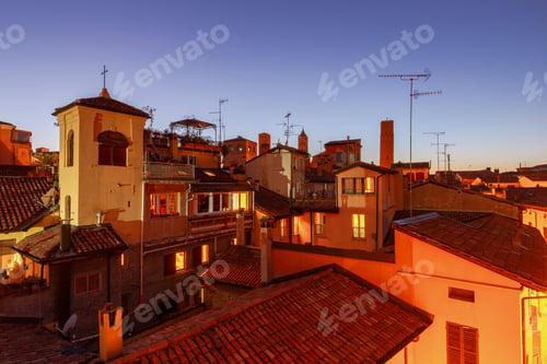 Preview: Bologna. Sunset Over The City.