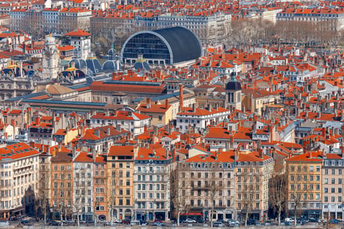 Preview: Lyon. Aerial View Of The City.