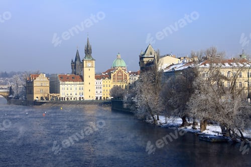 Preview: View On Snowy Old Town Of Prague