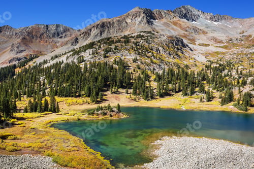 Preview: Mountain Landscape In Colorado Rocky Mountains, Colorado, United States.