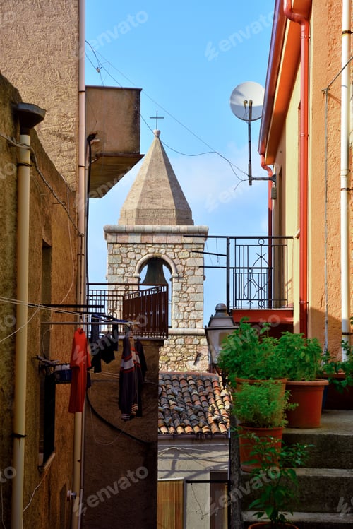 Preview: The Historic Center Of San Marco D'Alunzio Sicily Italy