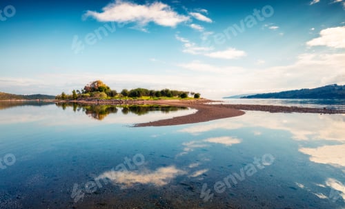 Preview: Gorgeous Spring Scene Of Small Fishing Town - Mikrovivos. Splendid Morning Seascape Of Aegean Sea