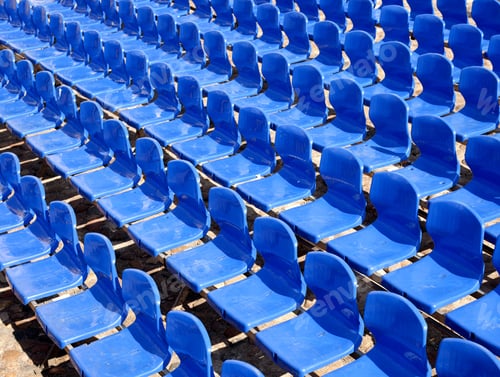 Preview: Empty Rows Of Chairs, Seats In The Concert Hall, In The Sports Hall
