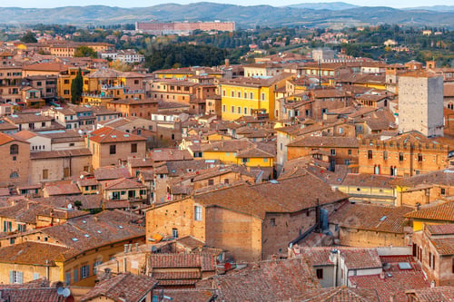 Preview: Siena. Aerial View Of The City.