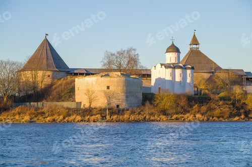 Preview: The Ancient Church Of St. George In The Old Ladoga Fortress On A Snowless December Morning