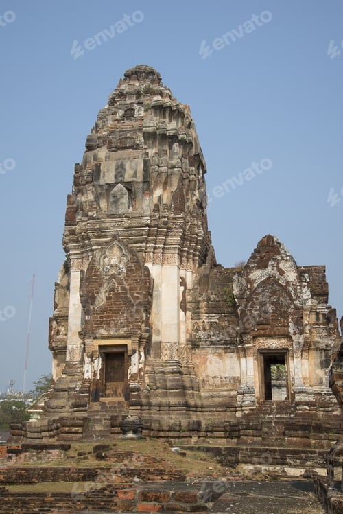 Preview: View Of The Main Prang Wat Phra Sri Ratana Mahathat In Lopburi. Thailand
