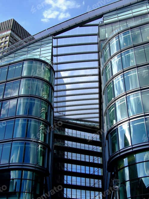 Preview: Office Building With Sees Through Glass Walls