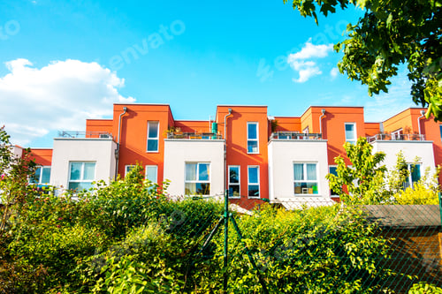 Aperçu: Beautiful Townhouses With Wooden Carport On The Right Side