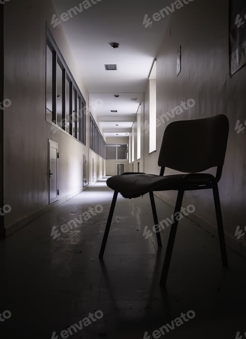 Preview: Abandoned Hospital Corridor, Interior And Dirty