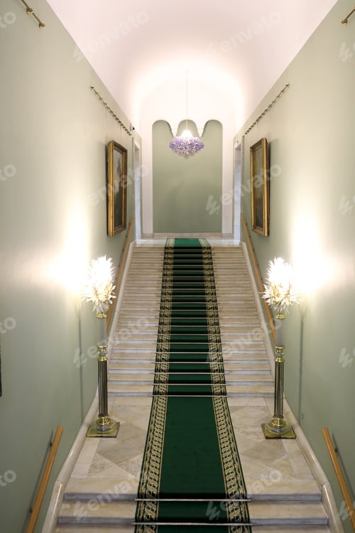 Preview: View Of Carpeted Staircase Of Palace, Russia
