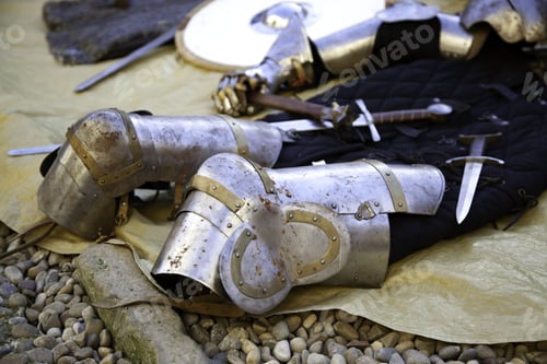 Preview: Ancient Medieval Metal Armor Helmet, War And Champion