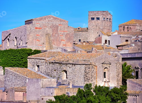 Preview: View Of The Historic Center Of Erice Sicily