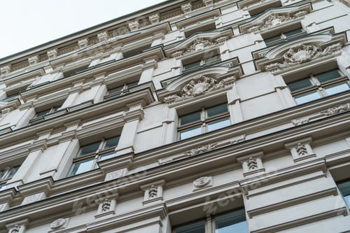 Preview: Beautiful Detailed House Facade With Ornaments