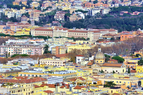 Preview: Panorama Of Rome Seen From The Dome Of San Pietro- Italy